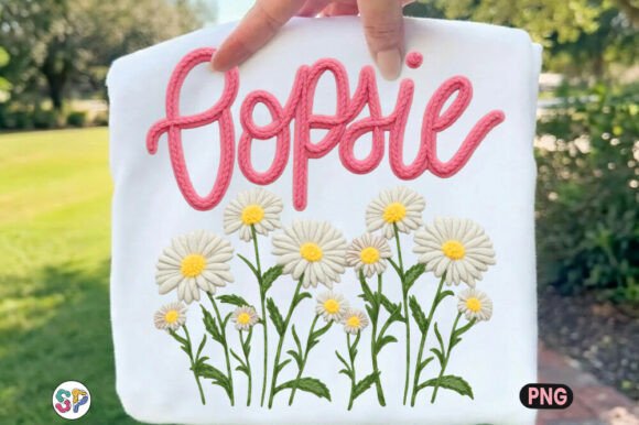 Trendy Everyday Oopsie Girly Floral PNG: A Design Asset